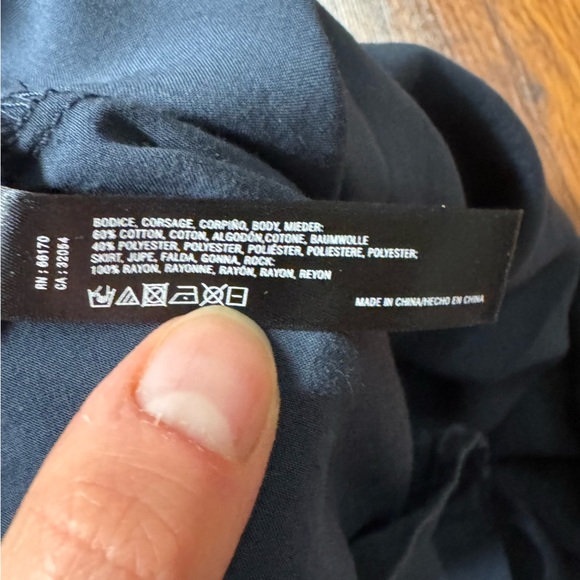 Anthropologie Saturday Sunday Gray White Fit and Flare Dress - Picture 7 of 11